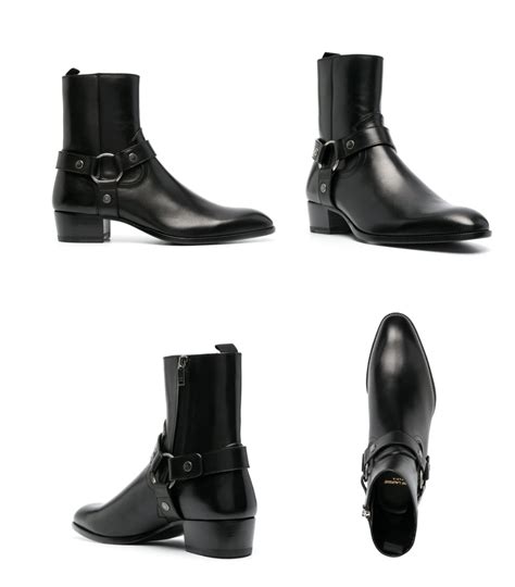 W2C Saint Laurent Wyatt Harness Ankle Boots : r/FashionReps 